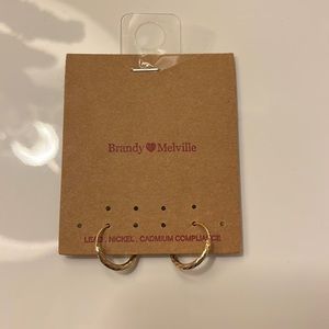 Gold Brandy Melville hoops